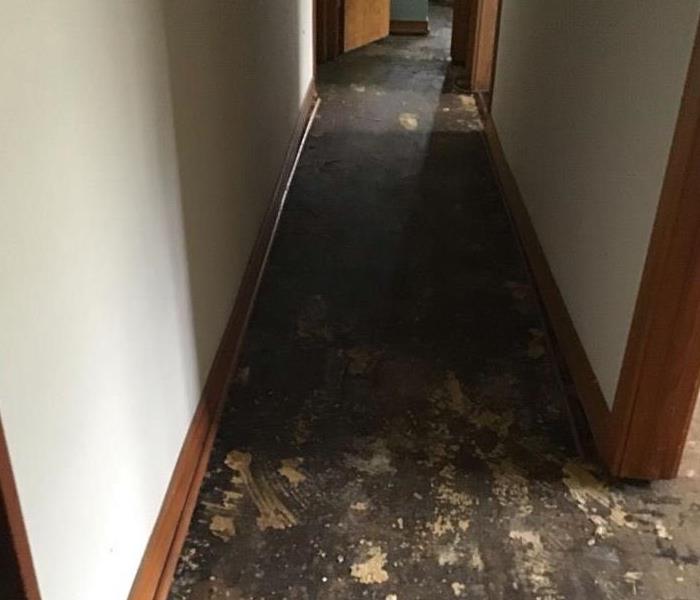 Hallway after mitigation 