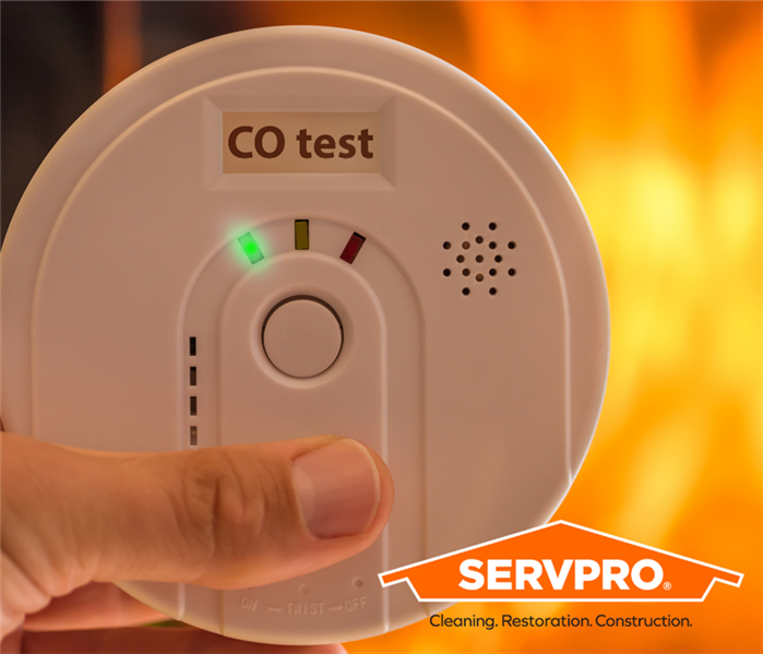 CO2 Alarm with SERVPRO logo